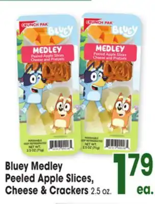 Jewel-Osco Bluey Medley Peeled Apple Slices, Cheese & Crackers offer