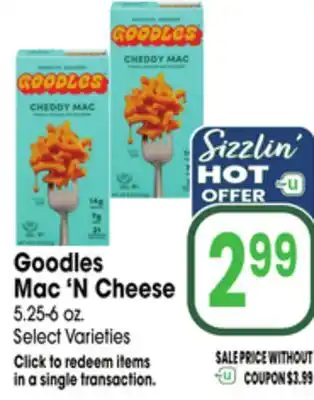 Jewel-Osco Goodles Mac'N Cheese offer