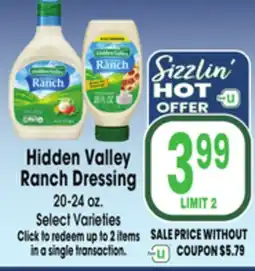 Jewel-Osco Hidden Valley Ranch Dressing offer