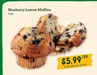 Sprouts Farmers Market Blueberry Lemon Muffins offer