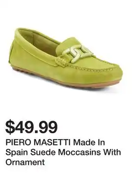 Marshalls PIERO MASETTI Made In Spain Suede Moccasins With Ornament offer