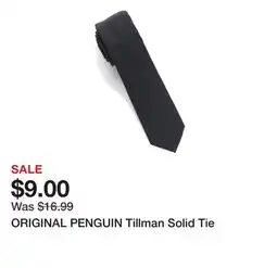 Marshalls ORIGINAL PENGUIN Tillman Solid Tie offer