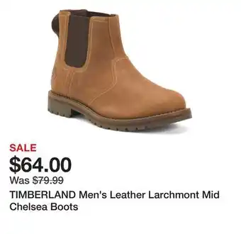 Marshalls TIMBERLAND Men's Leather Larchmont Mid Chelsea Boots offer