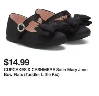 Marshalls CUPCAKES & CASHMERE Satin Mary Jane Bow Flats (Toddler Little Kid) offer