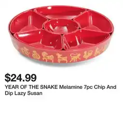 Marshalls YEAR OF THE SNAKE Melamine 7pc Chip And Dip Lazy Susan offer