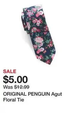 Marshalls ORIGINAL PENGUIN Agut Floral Tie offer