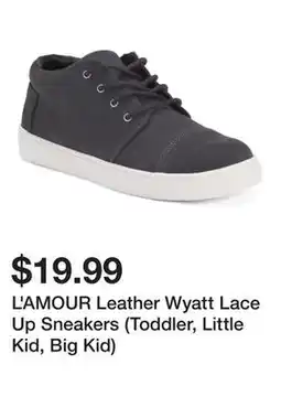 Marshalls L'AMOUR Leather Wyatt Lace Up Sneakers (Toddler, Little Kid, Big Kid) offer