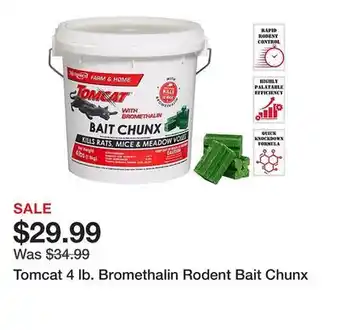 Tractor Supply Company Tomcat 4 lb. Bromethalin Rodent Bait Chunx offer