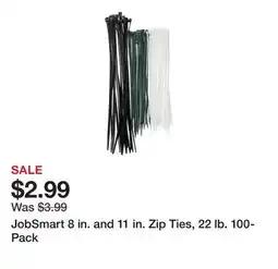 Tractor Supply Company JobSmart 8 in. and 11 in. Zip Ties, 22 lb. 100-Pack offer