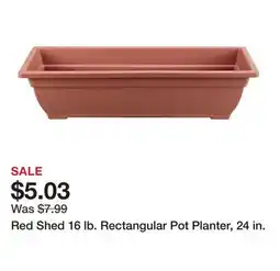 Tractor Supply Company Red Shed 16 lb. Rectangular Pot Planter, 24 in offer