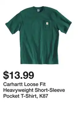 Tractor Supply Company Carhartt Loose Fit Heavyweight Short-Sleeve Pocket T-Shirt, K87 offer