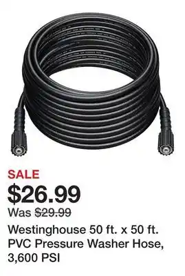 Tractor Supply Company Westinghouse 50 ft. x 50 ft. PVC Pressure Washer Hose, 3,600 PSI offer