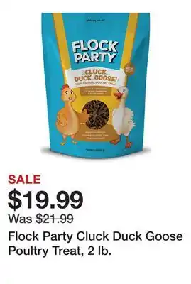 Tractor Supply Company Flock Party Cluck Duck Goose Poultry Treat, 2 lb offer