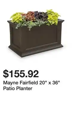 Tractor Supply Company Mayne Fairfield 20 x 36 Patio Planter offer