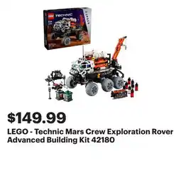 Best Buy LEGO - Technic Mars Crew Exploration Rover Advanced Building Kit 42180 offer