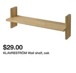 Ikea KLAVRESTRÖM Wall shelf, oak offer