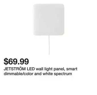 Ikea JETSTRÖM LED wall light panel, smart dimmable/color and white spectrum offer