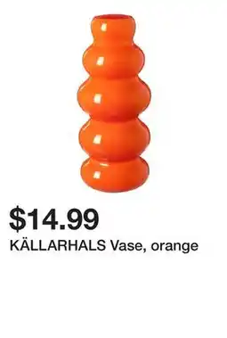 Ikea KÄLLARHALS Vase, orange offer