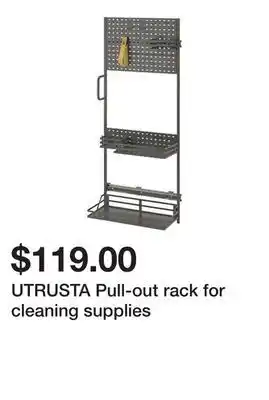 Ikea UTRUSTA Pull-out rack for cleaning supplies offer