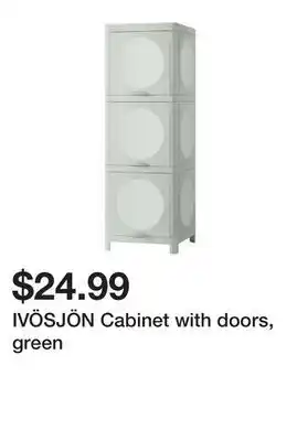 Ikea IVÖSJÖN Cabinet with doors, green offer