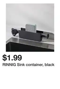 Ikea RINNIG Sink container, black offer