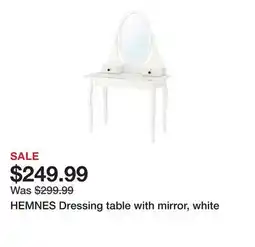 Ikea HEMNES Dressing table with mirror, white offer