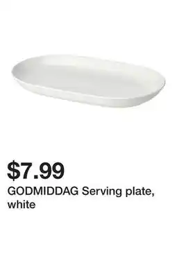 Ikea GODMIDDAG Serving plate, white offer