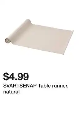 Ikea SVARTSENAP Table runner, natural offer