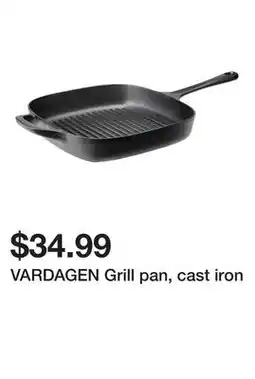 Ikea VARDAGEN Grill pan, cast iron offer