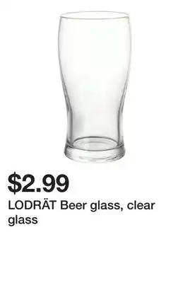 Ikea LODRÄT Beer glass, clear glass offer