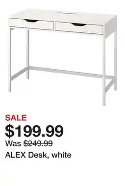 Ikea ALEX Desk, white offer