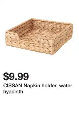 Ikea CISSAN Napkin holder, water hyacinth offer