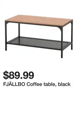 Ikea FJÄLLBO Coffee table, black offer