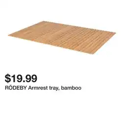 Ikea RÖDEBY Armrest tray, bamboo offer