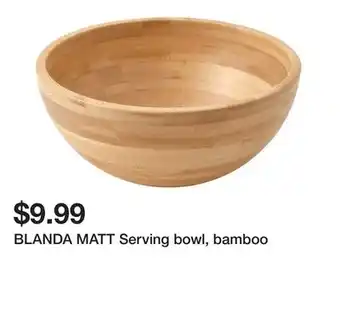 Ikea BLANDA MATT Serving bowl, bamboo offer