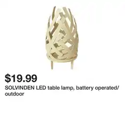 Ikea SOLVINDEN LED table lamp, battery operated/outdoor offer