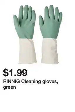 Ikea RINNIG Cleaning gloves, green offer