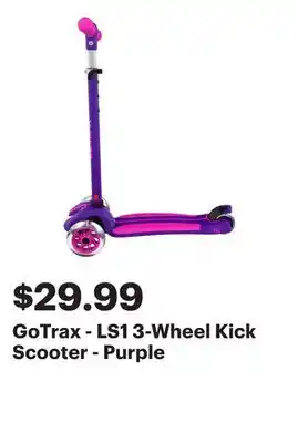 Best Buy GoTrax - LS1 3-Wheel Kick Scooter - Purple offer