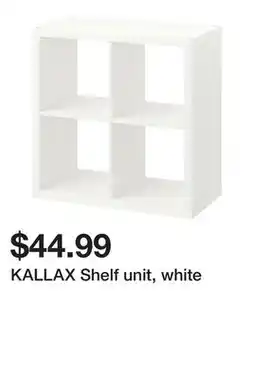 Ikea KALLAX Shelf unit, white offer