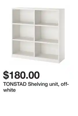 Ikea TONSTAD Shelving unit, off-white offer