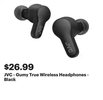 Best Buy JVC - Gumy True Wireless Headphones - Black offer