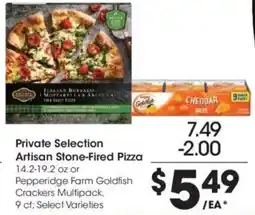 Kroger Private Selection Artisan Stone-Fired Pizza offer