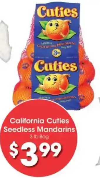 Kroger California Cuties Seedless Mandarins offer