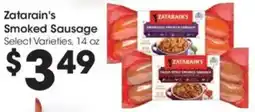 Kroger Zatarain's Smoked Sausage offer