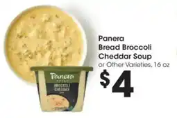 Kroger Panera Bread Broccoli Cheddar Soup offer