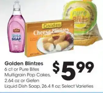 Kroger Golden Cheese Blintzes offer