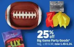 Meijer Big Game Party Goods offer