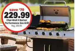 Meijer Char-Broil 4 Burner Performance Gas Grill offer