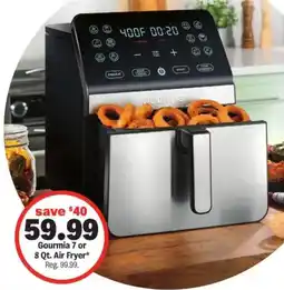 Meijer Gourmia 7 or 8 Qt. Air Fryer offer