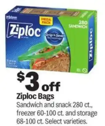 Meijer Ziploc Bags offer